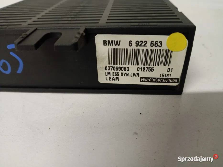 BMW E65 E66 E60 Moduł sterownik świateł 6922663 kujawsko-pomorskie Bydgoszcz