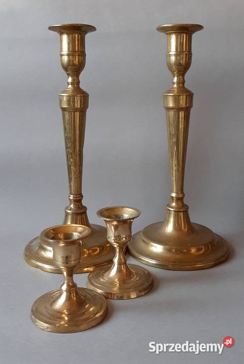 świeczniki mosiężne sprzedam