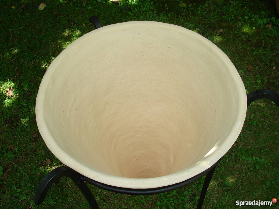 Donica ceramiczna mrozoodporna w stojaku 90 Dom i Ogród Jelenia Góra sprzedam