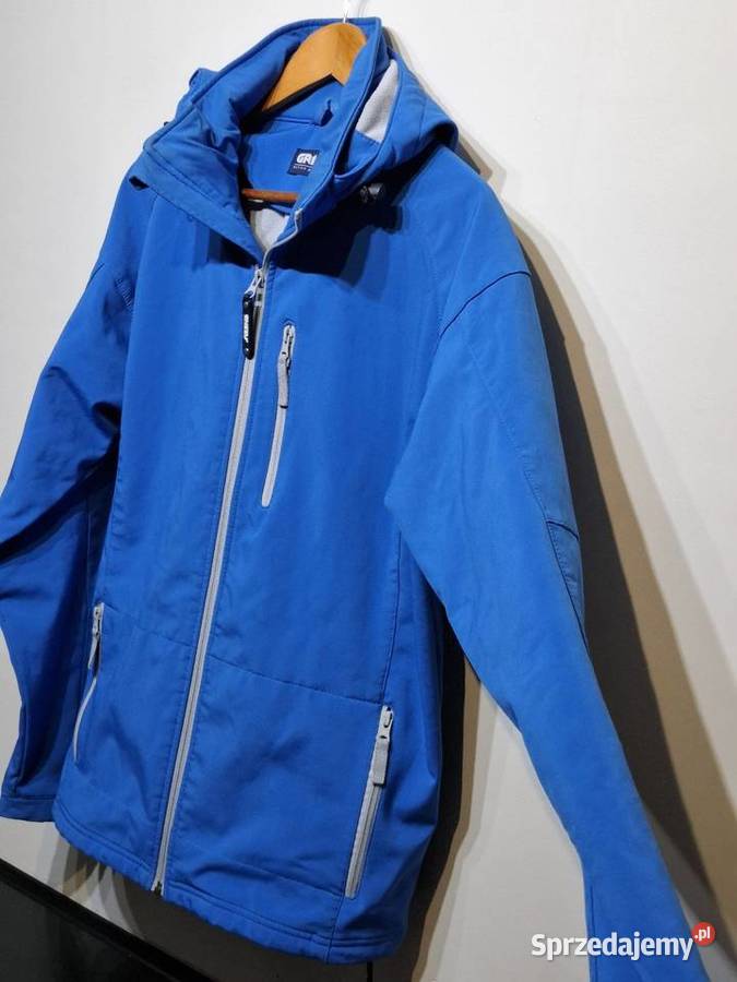 Kurtka M Softshell Grizzly kaptur sportowa Wiosenna/Jesienna