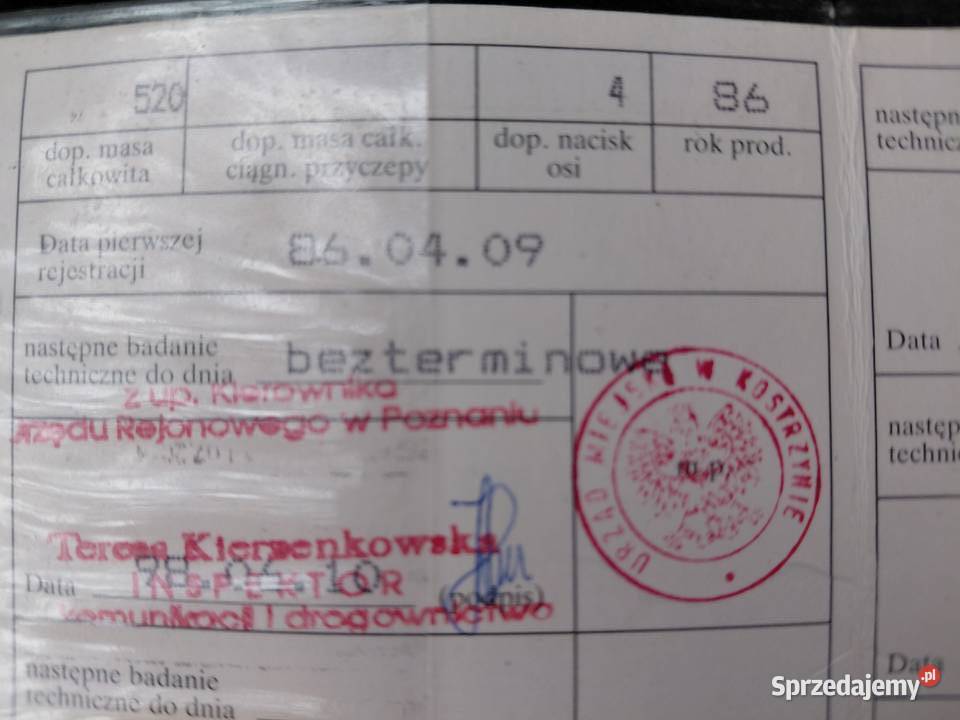 Kolekcjonerska przyczepa lekka N300 Niewiadów Sobótka