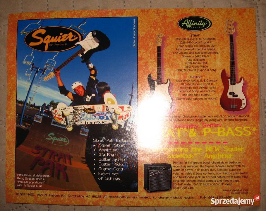 Squier by Fender katalog gitar Kępice