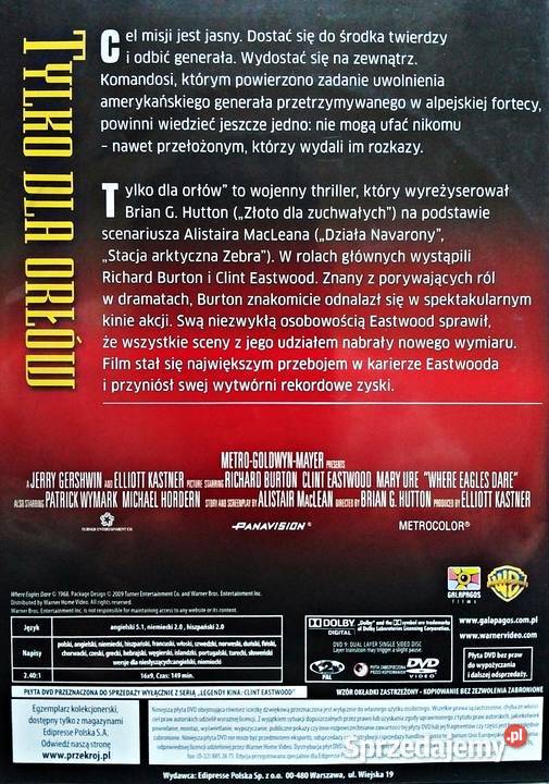 ORŁÓW RICHARD BURTON akcja Kalisz sprzedam