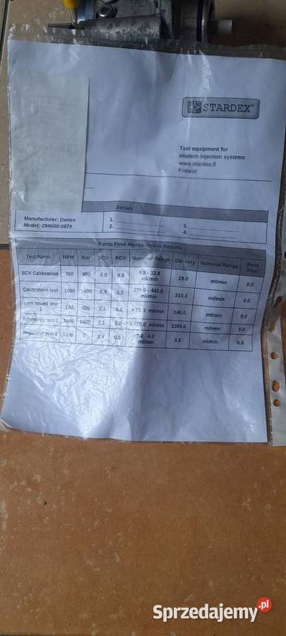 Pompa paliwa Toyota Avensis 2008 d4d osobowe Opoczno sprzedam