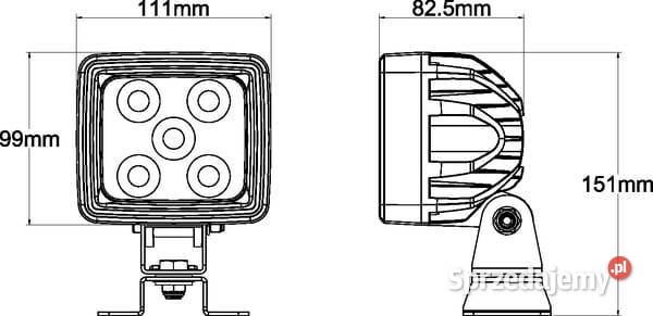 Lampa robocza LED do Fendt kwadratowa 67W 5600lm Kamionna sprzedam