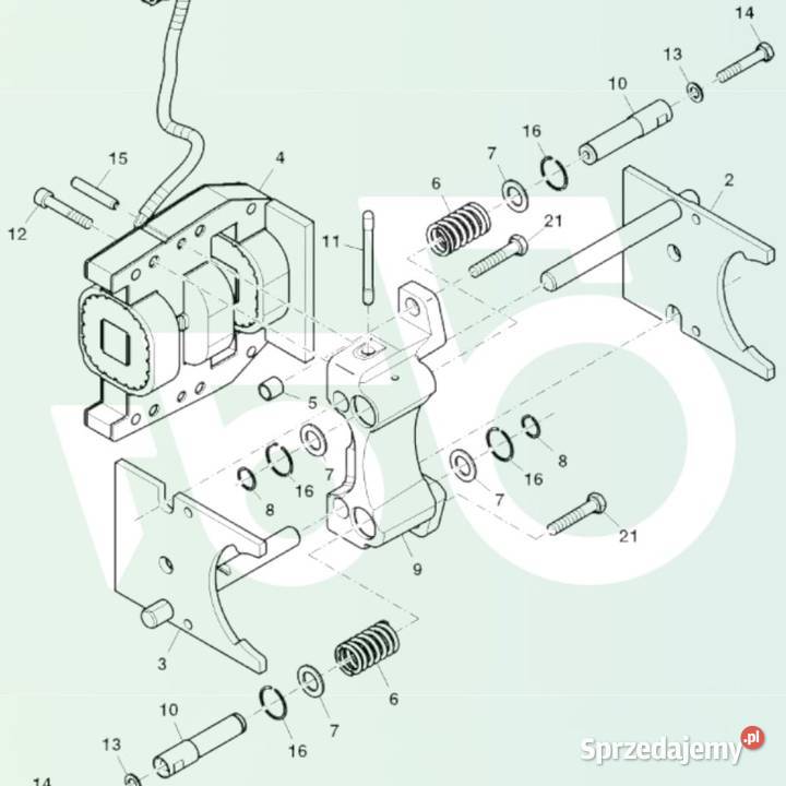 Hamulec elektromagnetyczny AL176393 Wałek WOM Pozostałe