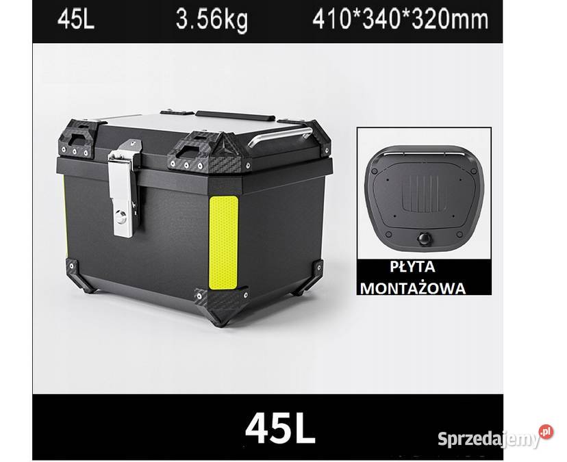 KUFER BAGAŻOWY CENTRALNY CZARNY 45 L Z