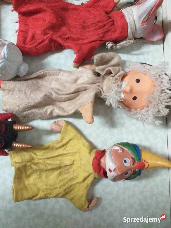 pacynki kukiełki laleczki figurki teatrzyk stare Pozostałe Witnica