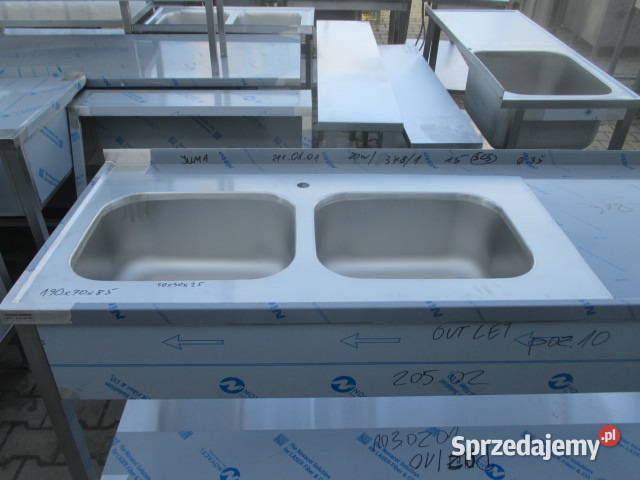 Zlew Gastronomiczny Z Półką 2 Komory Lewej Gastronomia wielkopolskie Ostrów Wielkopolski