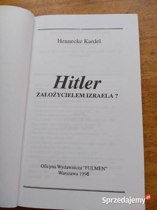 Hitler założycielem Izraela Hennecke Kardel Wrocław