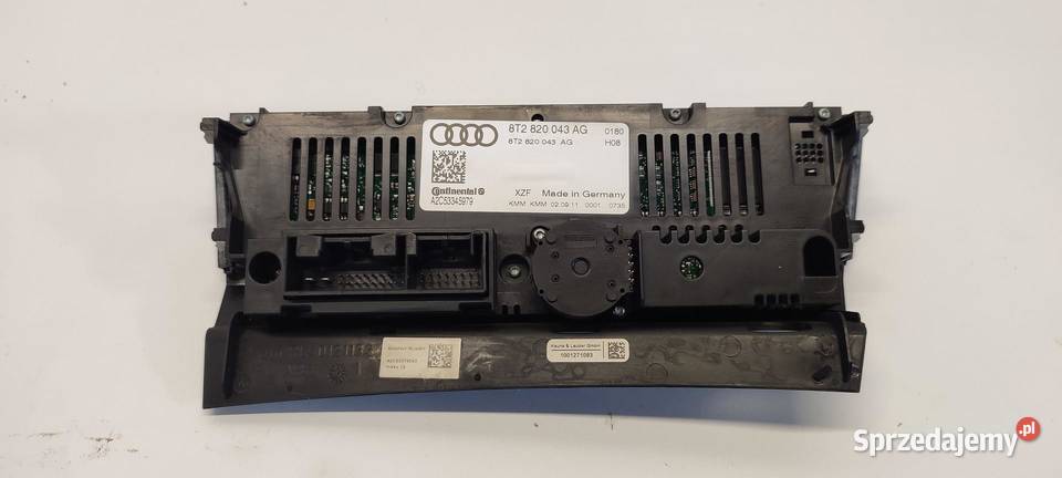AUDI A5 8T PANEL KLIMATYZACJI 8T2820043AG Panele sterowania, przełączniki