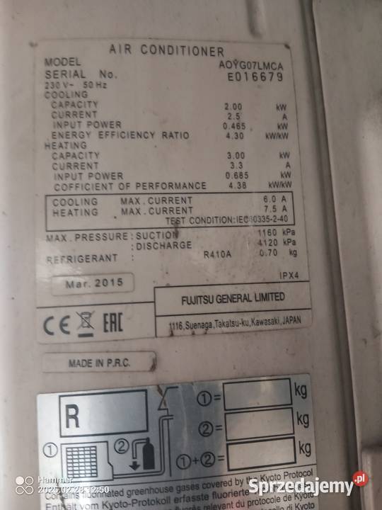 klimatyzatory używane z demontażu różne Wręczyca Wielka sprzedam
