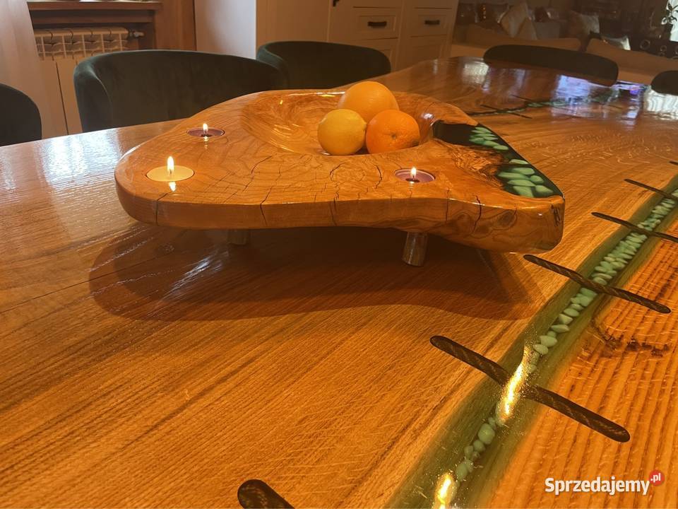 Stół dąb 315x135x7 monolit live edge mazowieckie Przysucha