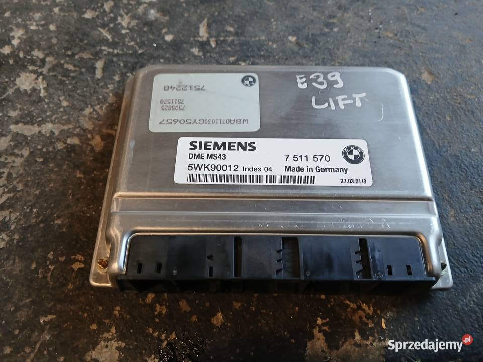 Komputer sterownik silnika BMW E39 7511570 Radłów