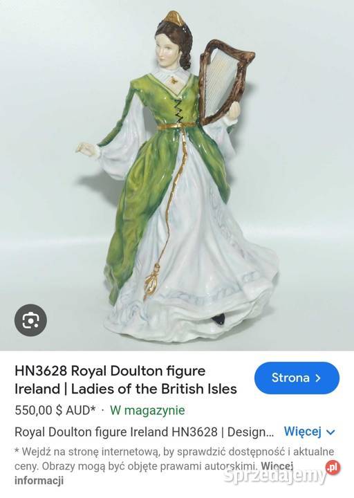 Figurka Royal Doulton Ireland HN3628 z serii Pabianice