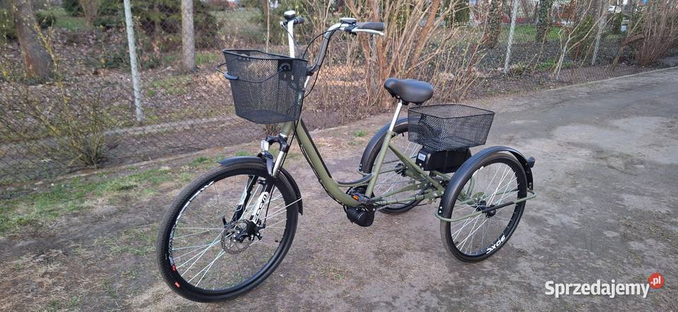Rower trójkołowy elektryczny 48V 500W NOWY Łąck sprzedam