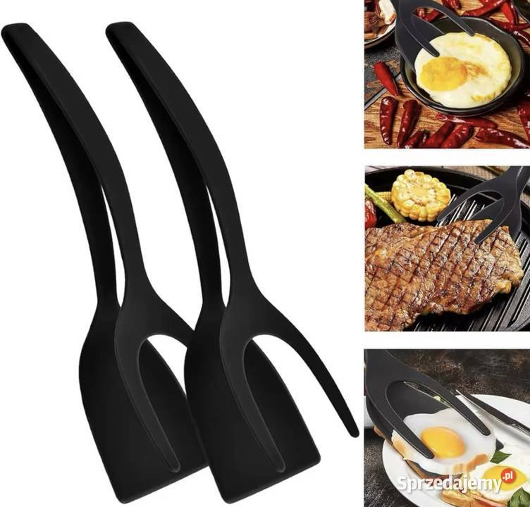 Szczypce szpatułka 2 w 1 do jajka do steków śląskie Tychy