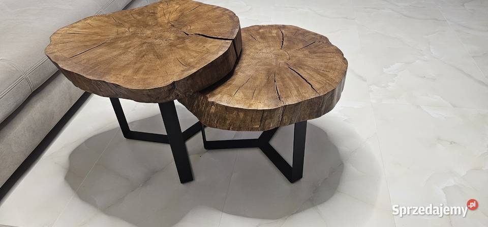 Stolik kawowy z plastra dębu sprzedam