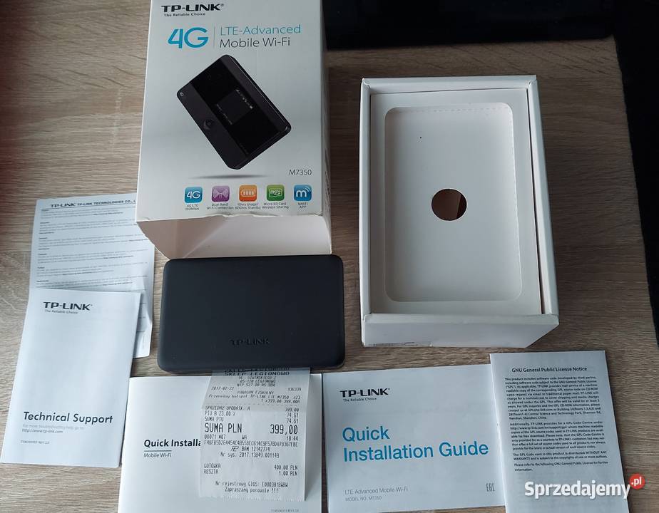 Router TpLink M 7350 4G Nowy Kolplet do 10 sprzedam
