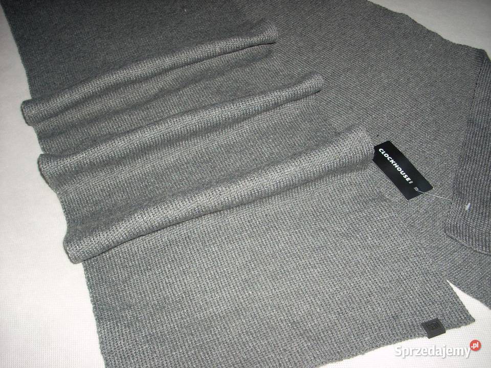 Szary Szalik męski CA Nowy Pozostałe Nowy Sącz