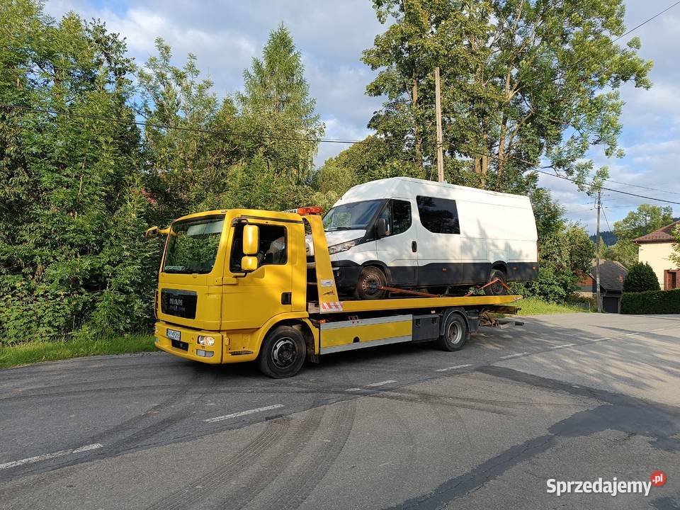 Man Tgl 9000DMC EU5 pomoc drogowa TEVOR plyta Rok produkcji 2009 małopolskie Rabka-Zdrój sprzedam