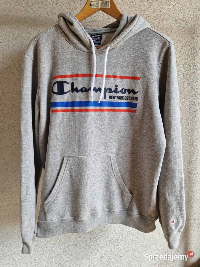 Champion Bluza z Kapturem kangurka M Szara Duże Rozmiar M Kraków