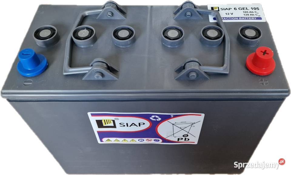 Akumulator trakcyjny SIAP 6GEL105 12V 105Ah C5 Jelcz-Laskowice