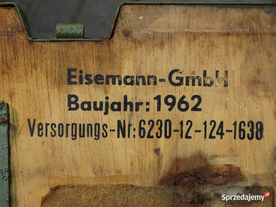 UNIKAT Lampa Wojskowa Eisemann KEB 1301 1962 Biłgoraj