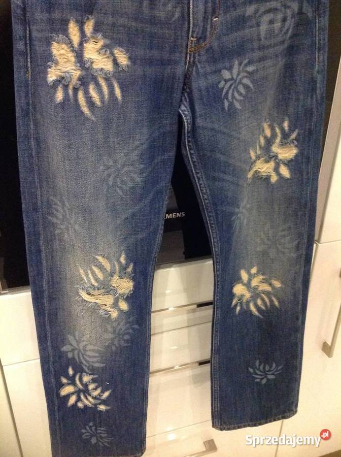 Spodnie Jeans Damskie Dziewczęce GUESS XXS j niebieski Nowa Sól