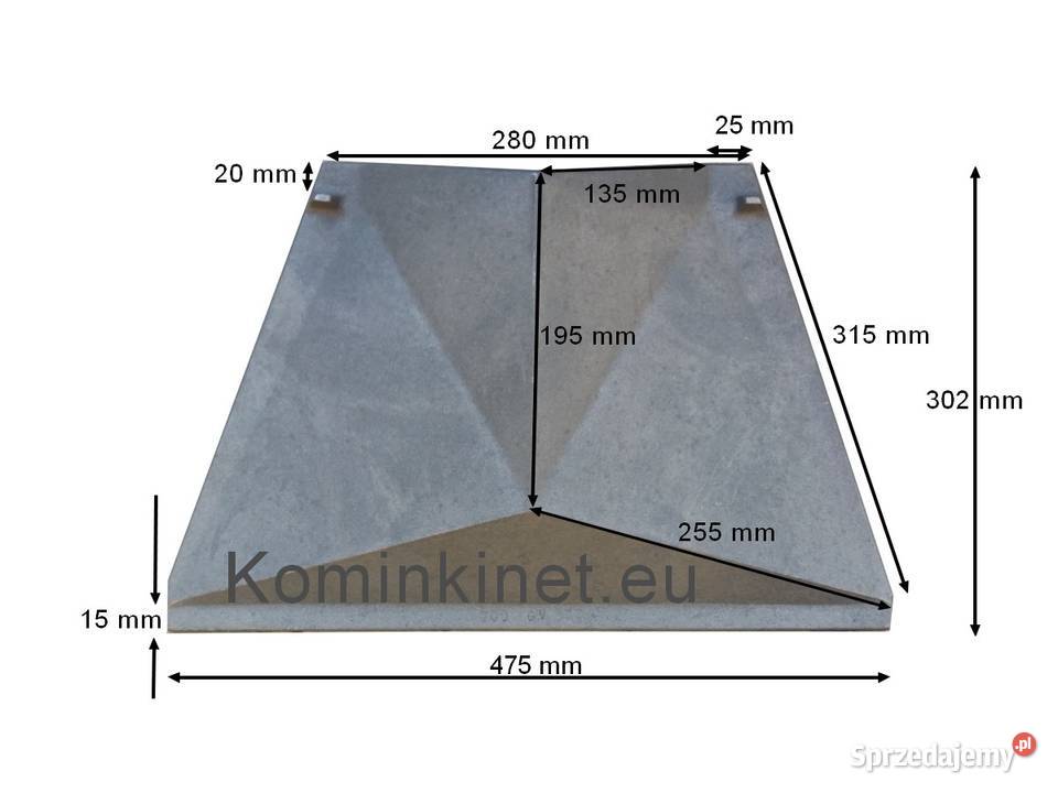 Deflektor wkładu kominkowego 700133 FB 60 700133
