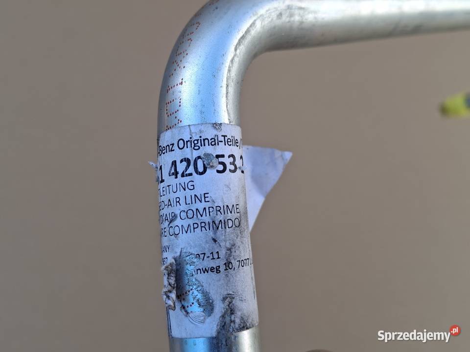 MERCEDES ACTROS PRZEWÓD RURKA SPRĘŻONEGO Części samochodowe