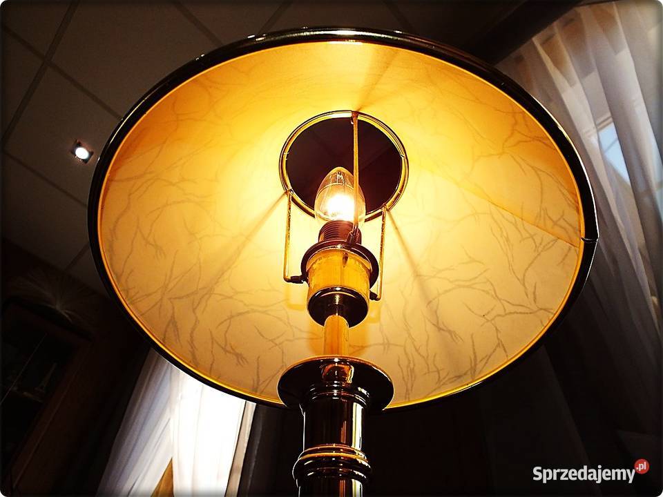 Lampka nocna wys39 Złocona Idealna do sypialni Lampy stołowe i nocne sprzedam