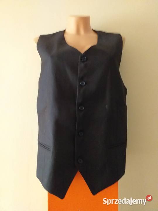 Kamizelka Czarna 5 Guzików 2 Kieszonki 176 NOWA kujawsko-pomorskie sprzedam