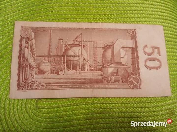 banknot Czechosowacji 50 koron z 1964r Łomża sprzedam