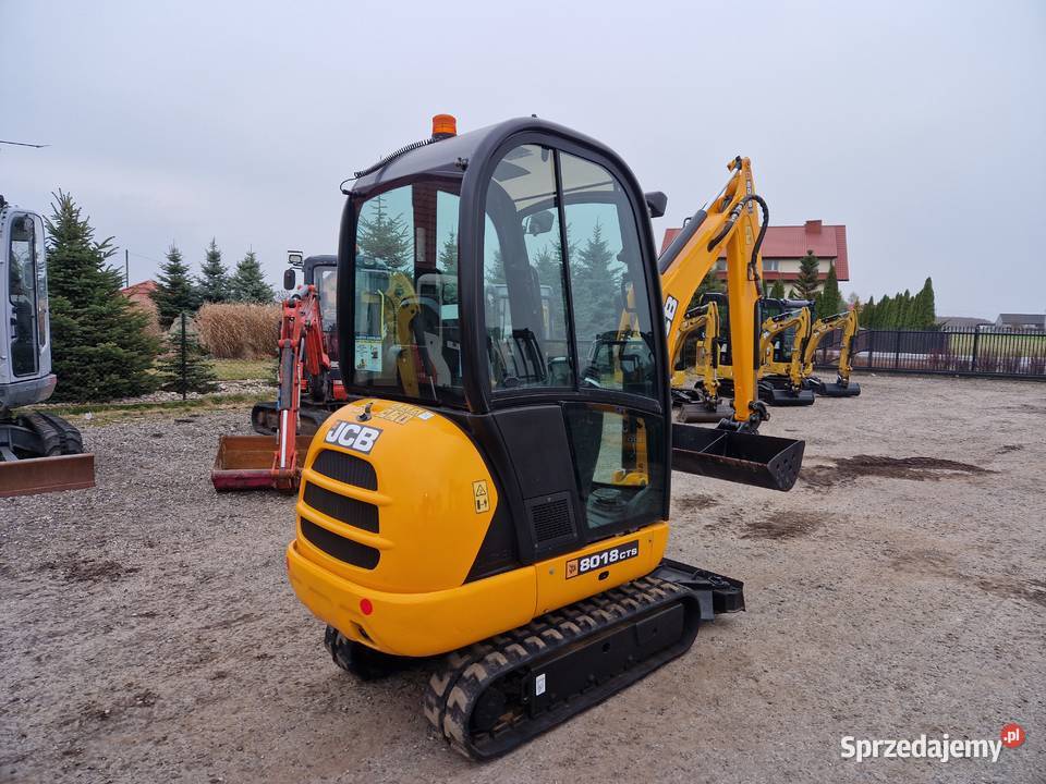 Minikoparka JCB 8018 CTS 2017r 1900mtg rozsuwane Ryżki