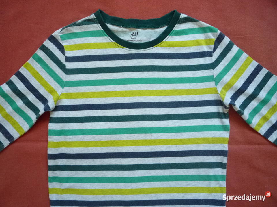 HM r 122128 Bluzka Basic w paski Długi Rękaw zachodniopomorskie Szczecin
