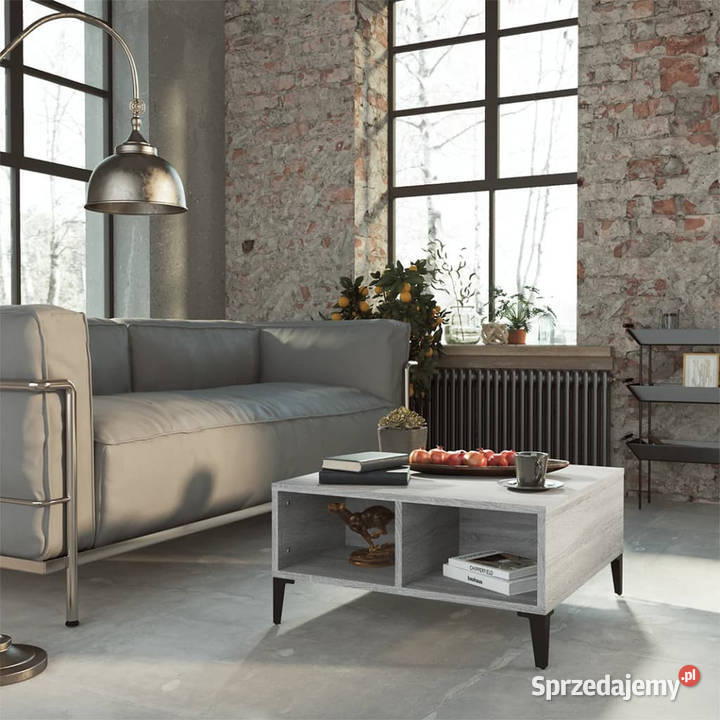Stolik kawowy szary dąb sonoma 60x60x30 WM813168
