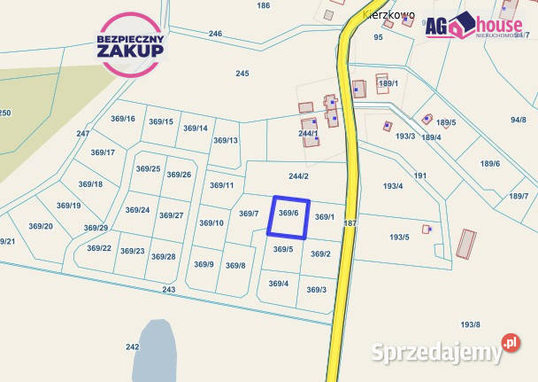 Ogłoszenie grunt Kierzkowo 1357m2 pomorskie sprzedam