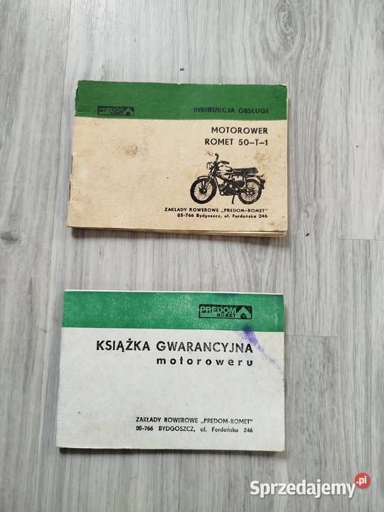 Instrukcja obsługi i książka serwisowa rachunek sprzedam
