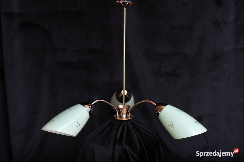 Żyrandol lata 60 Look PopArt MidCentury Vintage Lampy