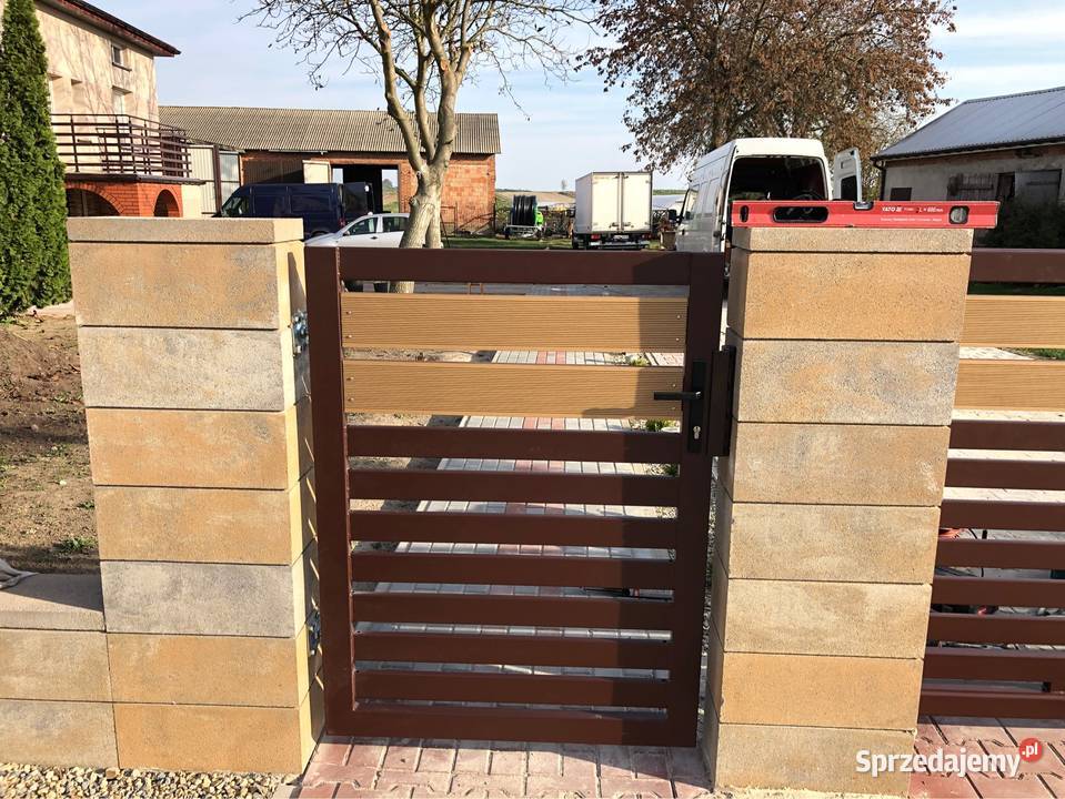 Bramy ogrodzenia przęsła furtka metal