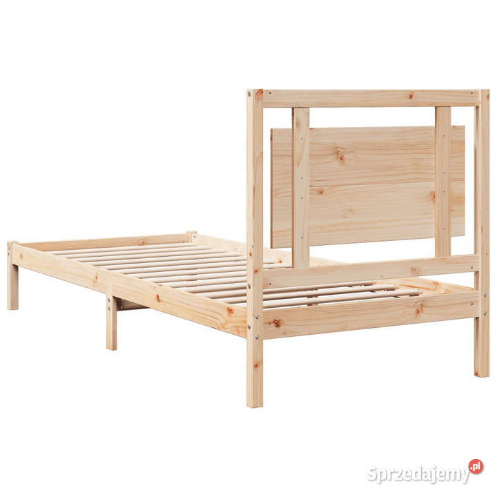 Dłuższe łóżko bez materaca lite drewno 100x210 100cm Łóżka Warszawa