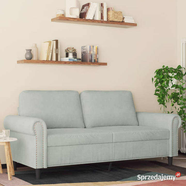 Sofa 2osobowa jasnoszara 140 tapicerowana mazowieckie Warszawa