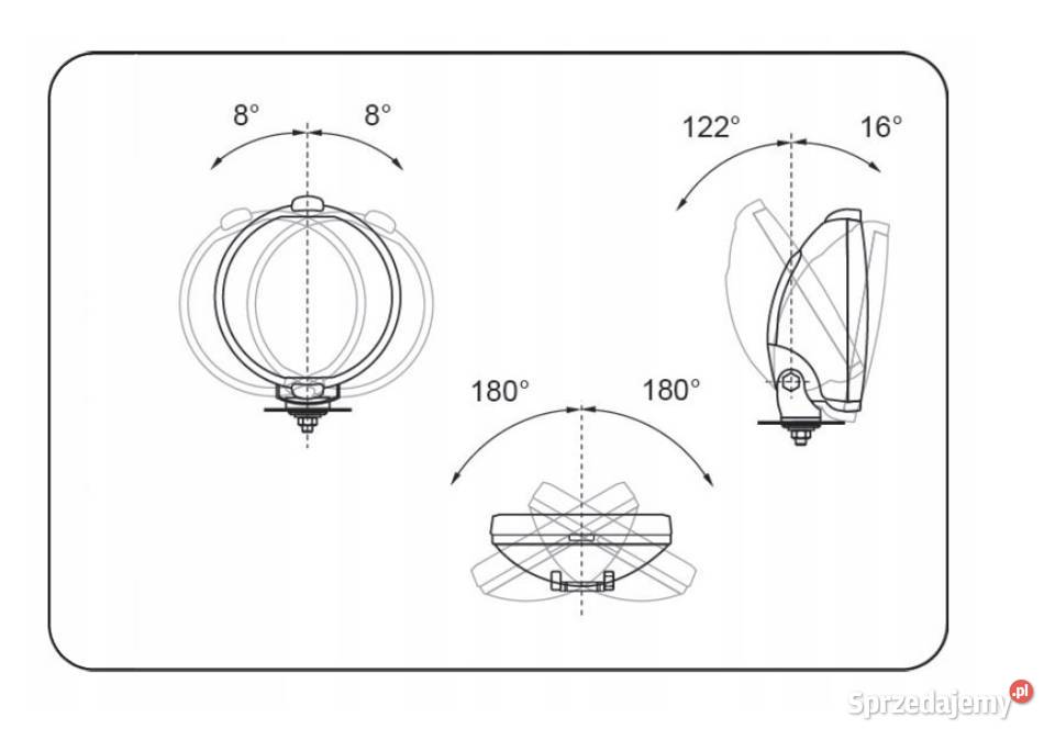 HALOGEN DALEKOSIĘŻNY Lampa 1224V Wesem HO317677 sprzedam