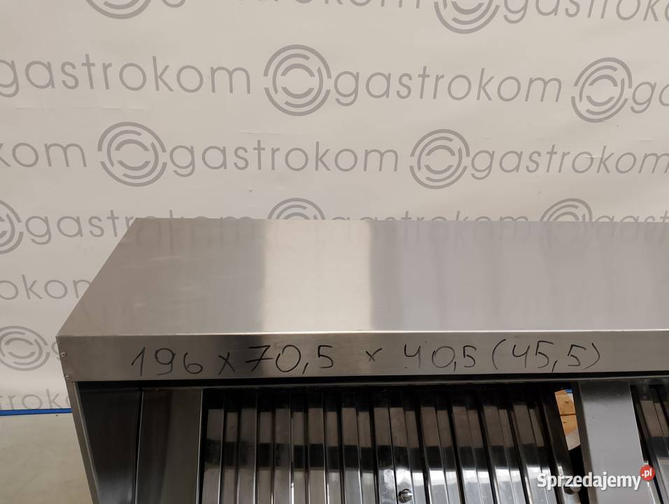 OKAP GASTRONOMICZNY 196x70 PRZYŚCIENNY Wrocław