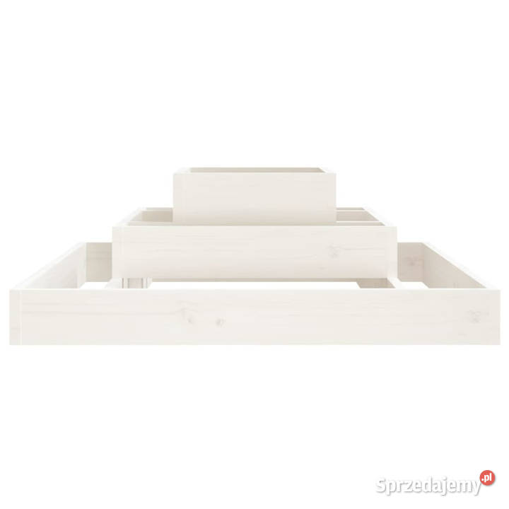 Donica biała 80x80x27 lite drewno sosnowe Warszawa