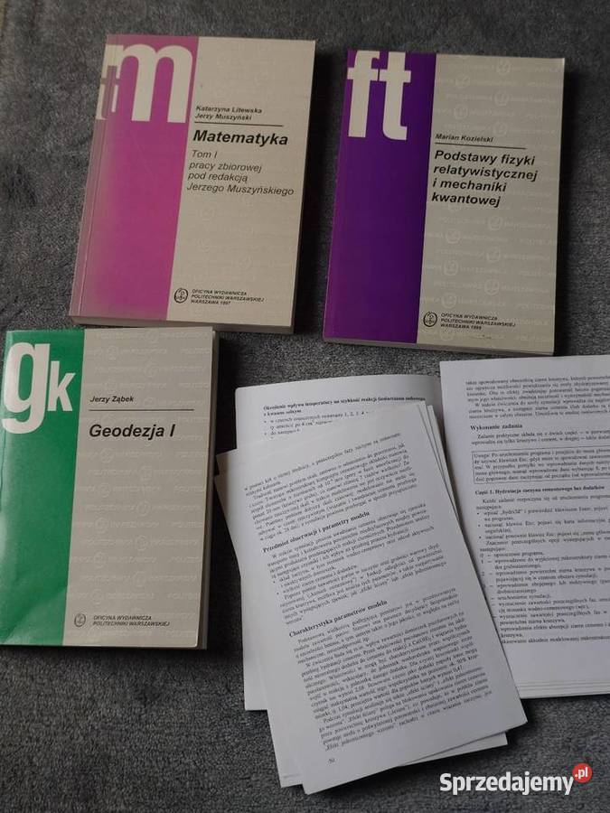 Podręczniki akademickie PW Geodezja geologia tradycyjny podręcznik Warszawa