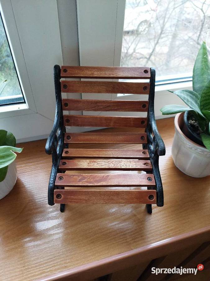 Ławeczka DrewnoŻeliwo Miniatura Łódź sprzedam