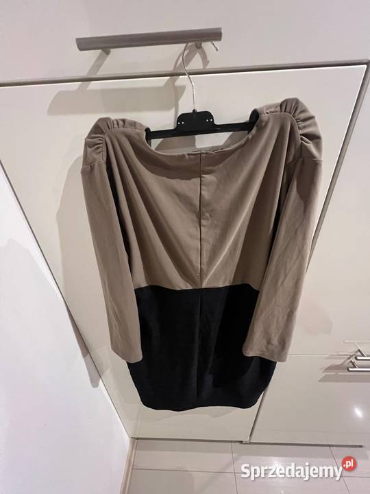 Brązowoczarna czarująca sukienka Bodyflirt ML Gdańsk