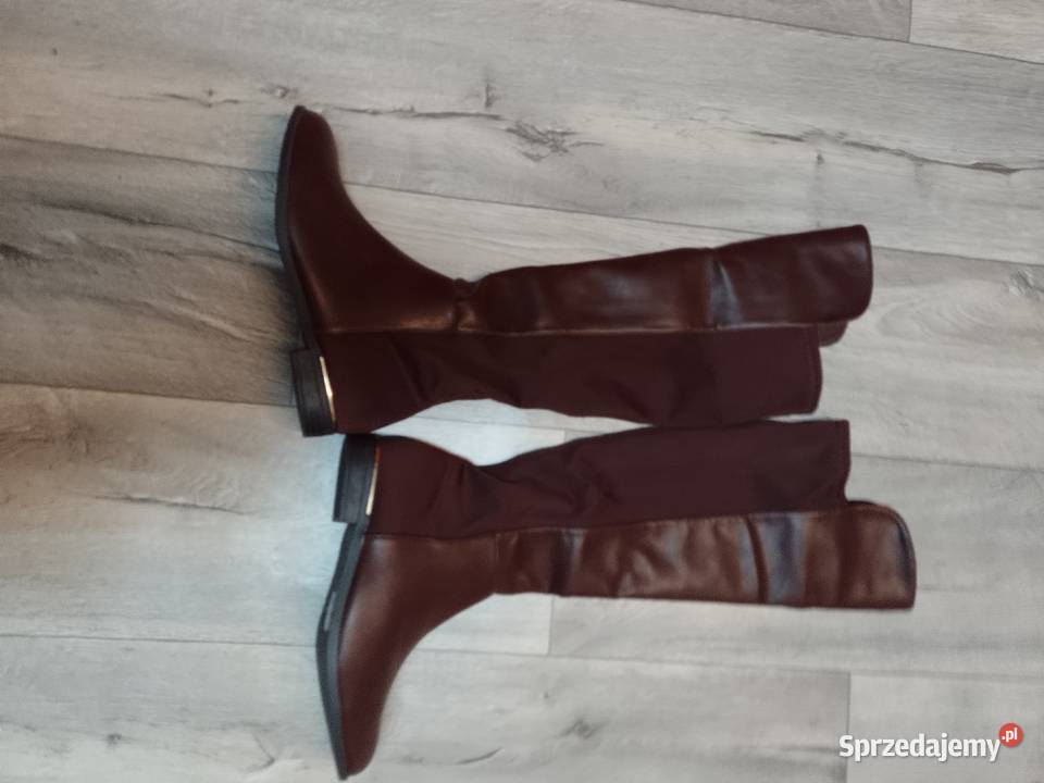 40 Brązowe czekoladowe Kozaki kolano Kozaki małopolskie Kraków
